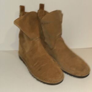 UGG Alida Women's Slouch Chestnut Unlined Suede Short Pull On Boot Size 7